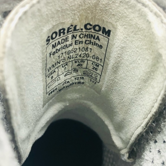 SOREL Women's US Size 9 Dove Gray 1964 PDX Premium Wedge Pink Lace-up Boots - Picture 9 of 9